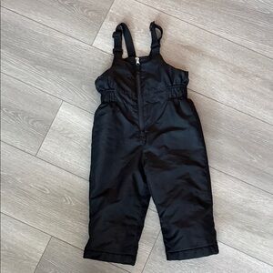 Kids Black Snow Bib 2T
